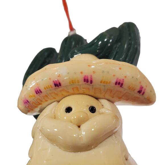 Southwestern Santa Christmas Ornaments Cactus Sombrero Sarape Santa Ornaments - Picture 5 of 12